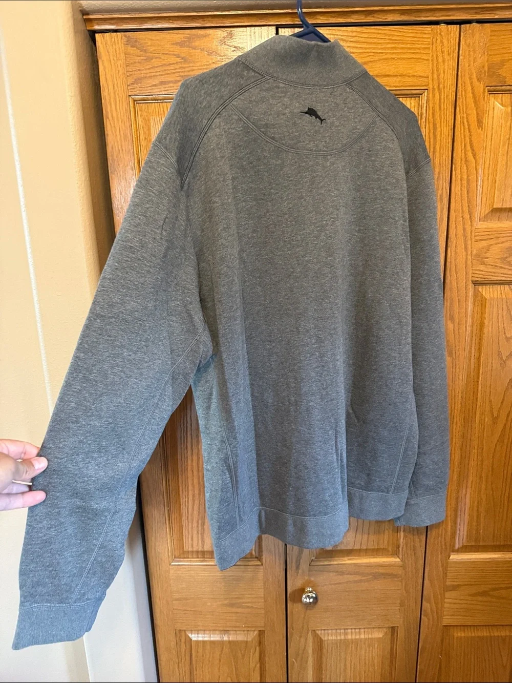 Tommy Bahama Heather Gray Full-Zip Lightweight Jacket-Reversible-XL/TG